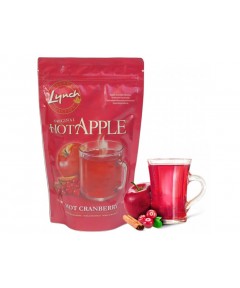 Tirpi obuolių ir spanguolių vaisinė arbata Lynch "Hot Apple Cranberry", 345 g