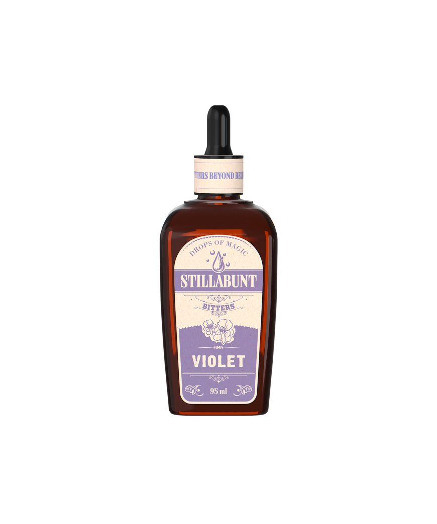 Nealkoholinis biteris kokteliams žibučių skonio Stillabunt "Violet Bitters", 95 ml