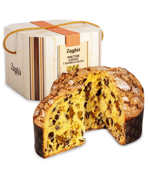 Panettone pyragas SCRIGNO su abrikosais ir sūdyta karamele